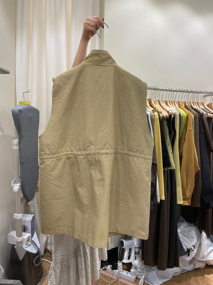 AUVERFIT東大門㊣實拍女裝新品推薦職業真品25秋夏馬甲口袋AUVERFIT馬甲