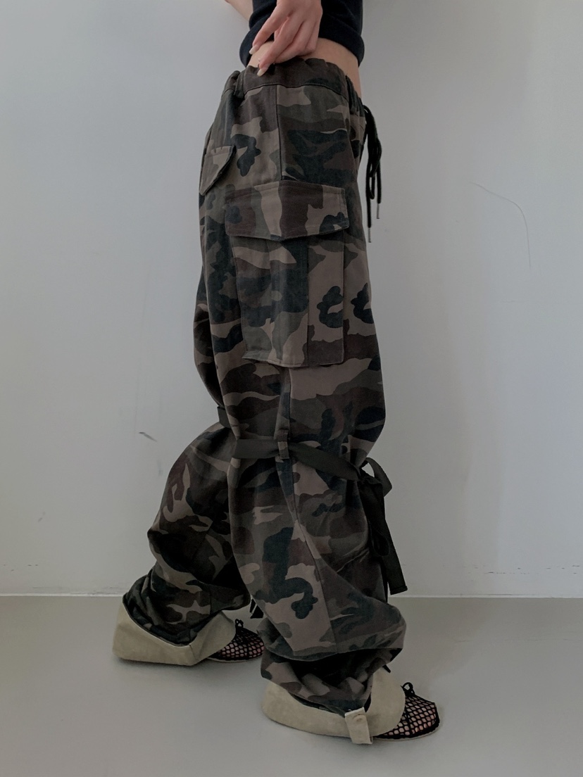 JKICHI東大門㊣直郵女士新品休閑職業25秋夏推薦休閑褲迷彩JKICHI休閑褲