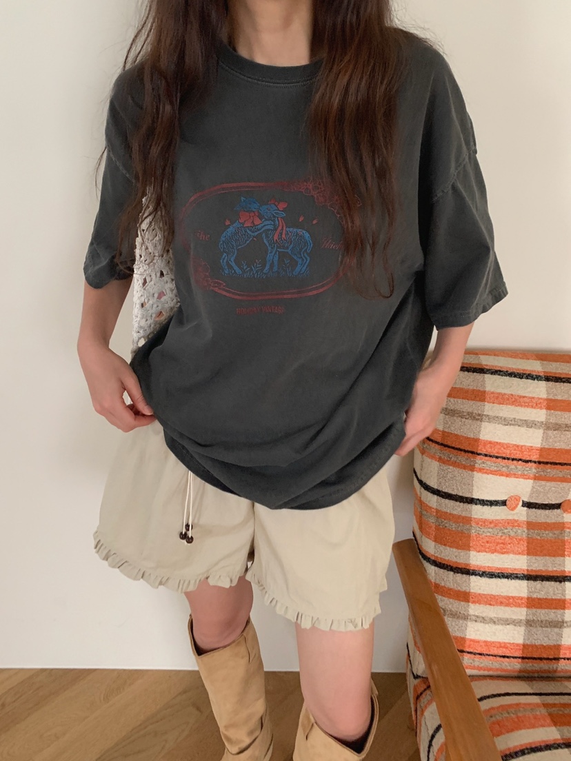 JKICHI韓國直郵㊣女士新品25秋夏職業休閑時尚推薦熱賣人氣T恤JKICHIT恤