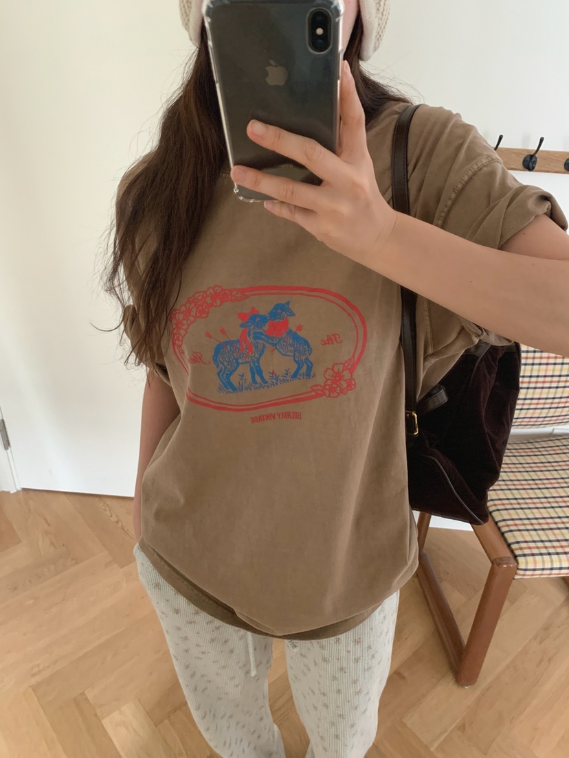 JKICHI韓國直郵㊣女士新品25秋夏職業休閑時尚推薦熱賣人氣T恤JKICHIT恤圖色2