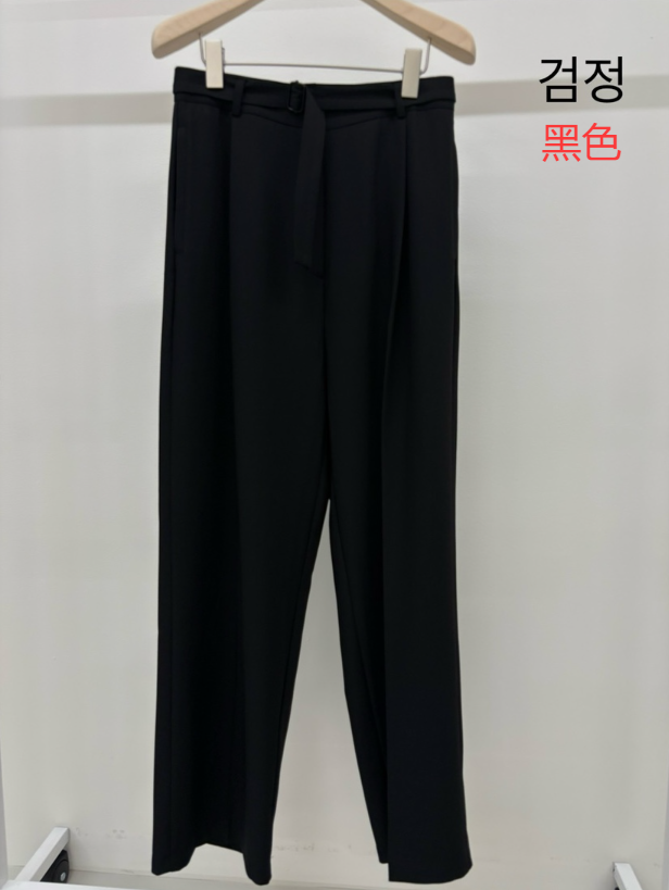 KONI東大門㊣直郵女裝新品時尚熱賣人氣職業25秋夏休閑褲含腰帶KONI休閑褲圖色2