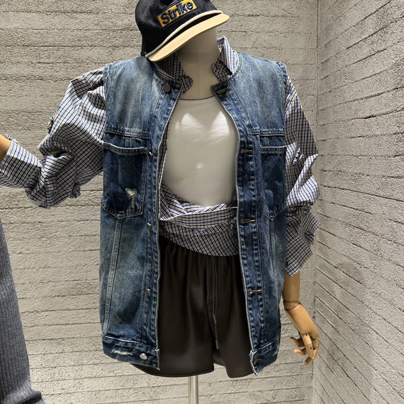 JUNI韓國代購㊣女裝新款休閑時尚真品職業熱賣馬甲不含內搭my juni馬甲圖色1
