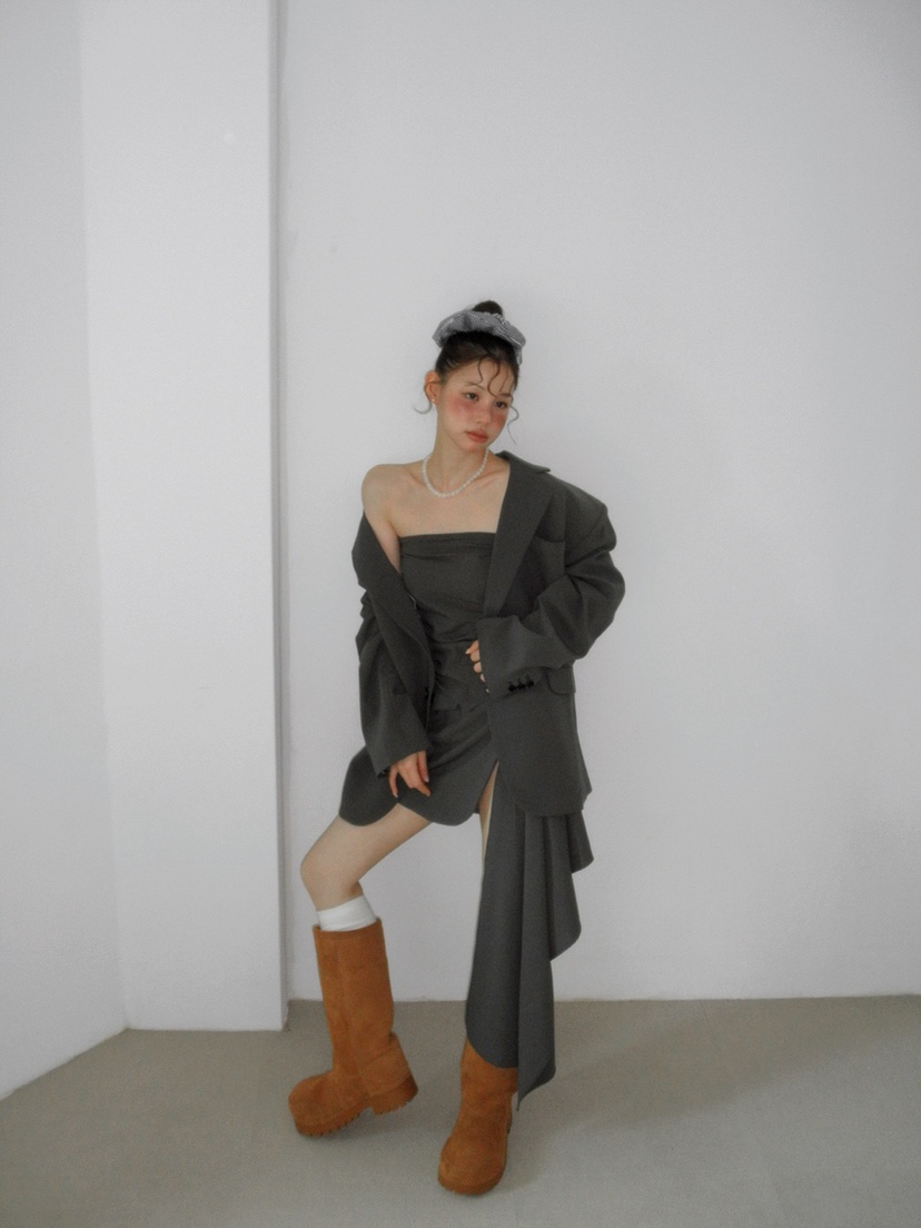 JKICHI韓國直郵㊣女士新品時尚熱賣人氣推薦25秋夏職業短裙JKICHI短裙