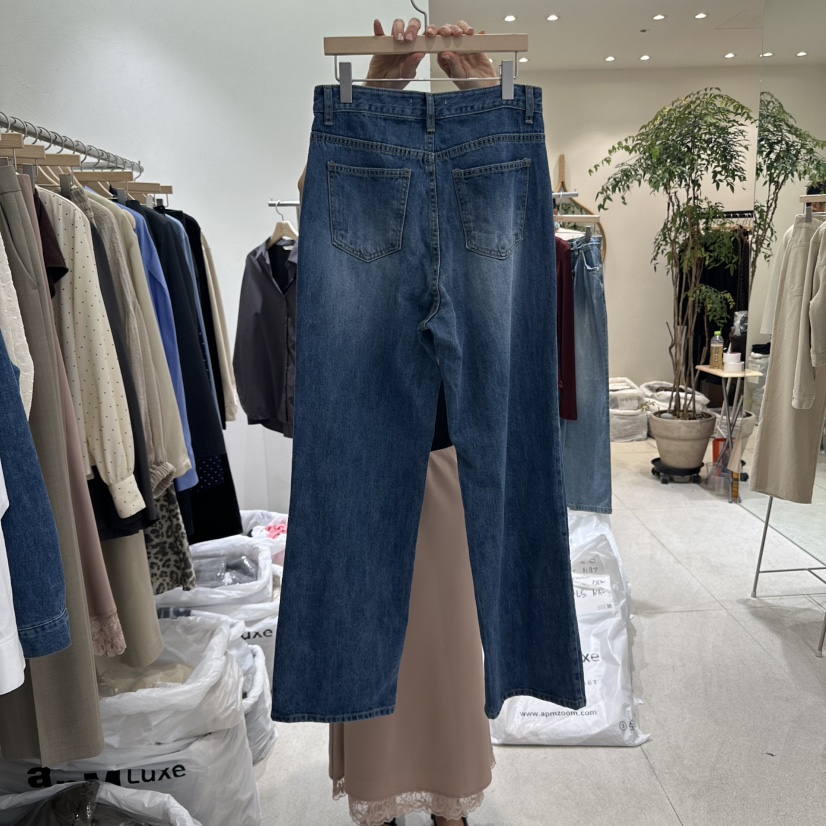 GRACIA東大門㊣直郵女士新品時尚熱賣牛仔褲不含腰帶寬松牛仔GRACIA牛仔褲