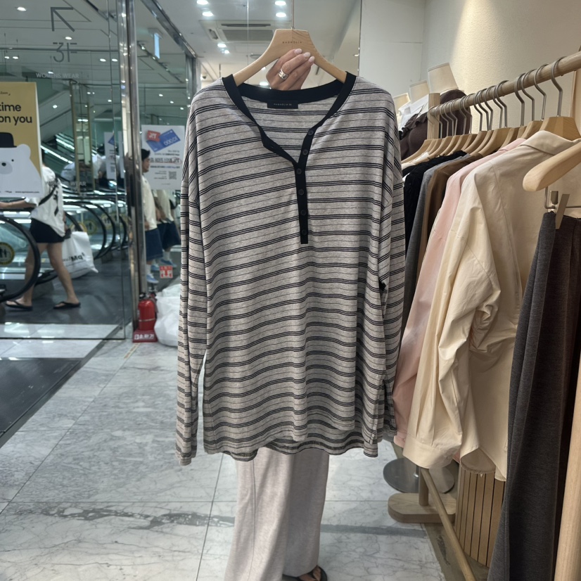 MAGNOLIA36-L東大門㊣實拍女裝新品人氣真品長袖T恤含腰包MAGNOLIA36-L長袖T恤圖色2