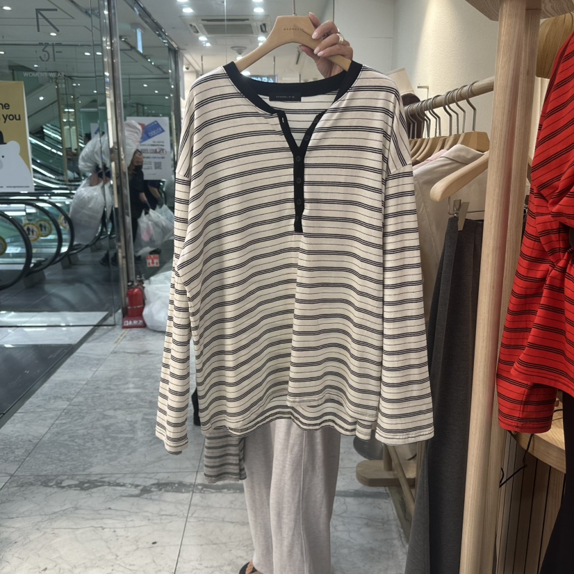 MAGNOLIA36-L東大門㊣實拍女裝新品人氣真品長袖T恤含腰包MAGNOLIA36-L長袖T恤圖色3
