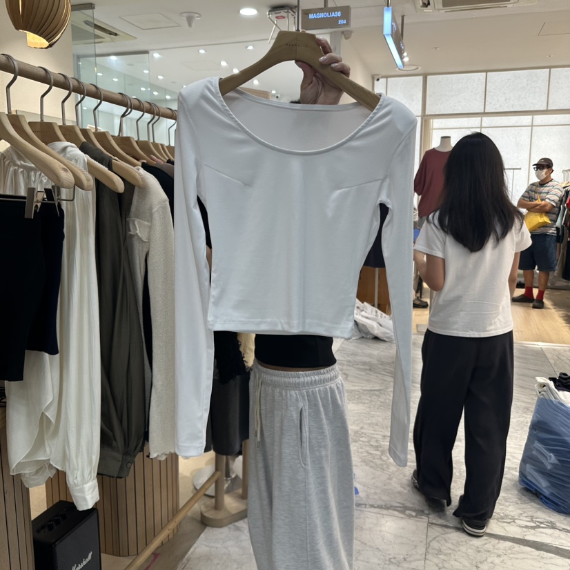 MAGNOLIA36-L東大門㊣代購女士新款真品時尚推薦熱賣長袖T恤MAGNOLIA36-L長袖T恤