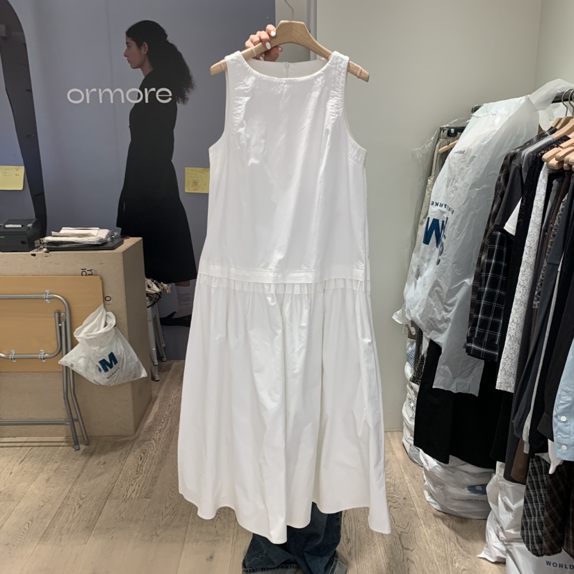 ORMORE韓國代購㊣女裝新品推薦真品人氣25秋夏職業休閑連衣裙ORMORE連衣裙