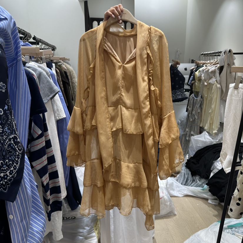 THEMORYPARK韓國直郵㊣女士新品職業休閑推薦25秋夏熱賣連衣裙THE MORY PARK連衣裙圖色1
