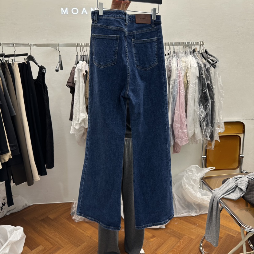 MOANA韓國直郵㊣女士新款25秋夏職業推薦人氣時尚熱賣牛仔褲MOANA牛仔褲