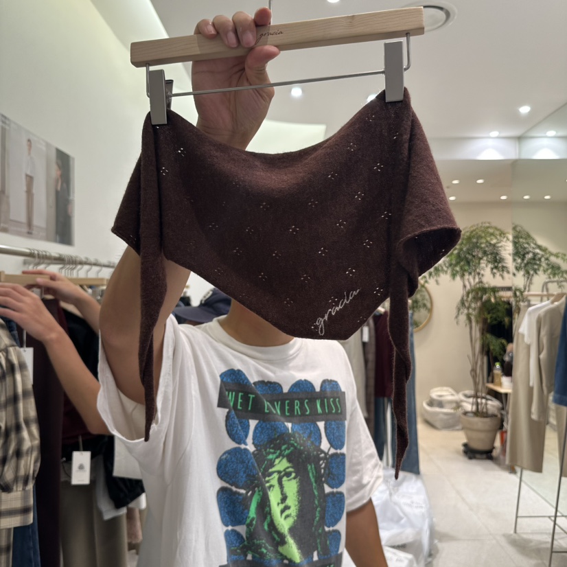 GRACIA韓國代購㊣女裝新品職業25秋夏時尚推薦圍巾披肩羊絨GRACIA圍巾/披肩圖色2