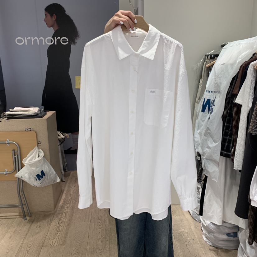 ORMORE東大門㊣代購女士新品真品推薦25秋夏人氣襯衫蕾絲衫ORMORE襯衫/蕾絲衫圖色2