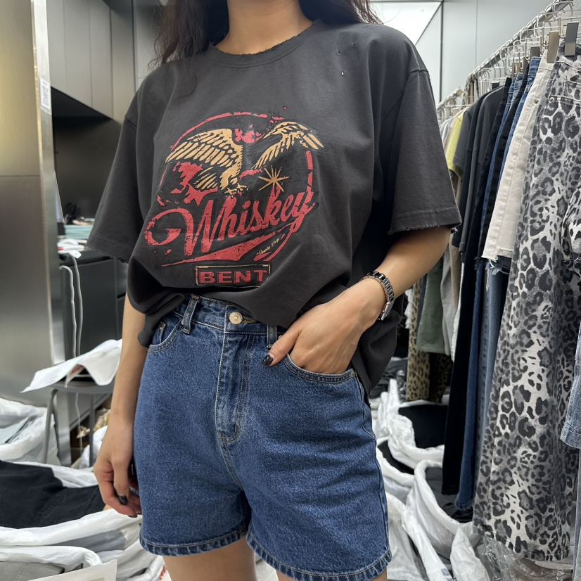 MADCITY韓國直郵㊣女士新品25秋夏推薦真品熱賣休閑時尚T恤MADCITYT恤