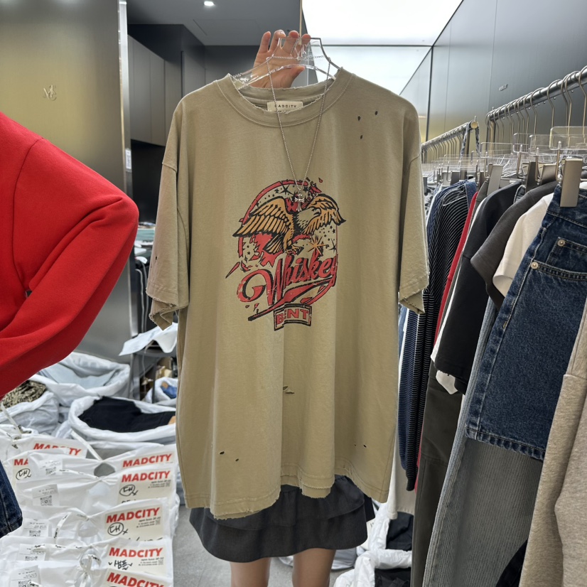 MADCITY韓國直郵㊣女士新品25秋夏推薦真品熱賣休閑時尚T恤MADCITYT恤