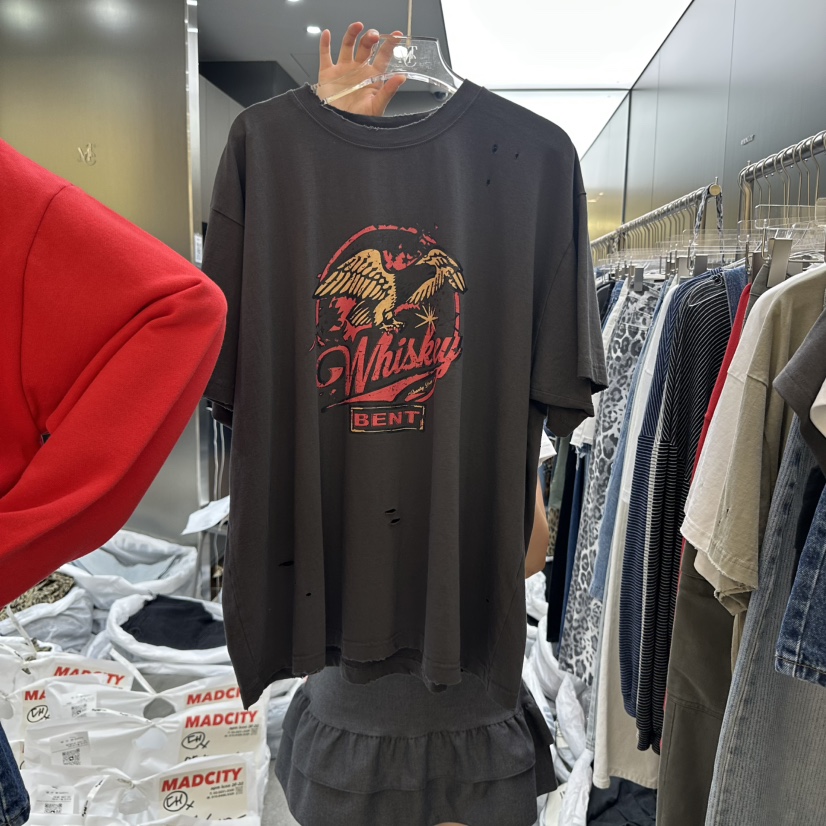 MADCITY韓國直郵㊣女士新品25秋夏推薦真品熱賣休閑時尚T恤MADCITYT恤圖色3
