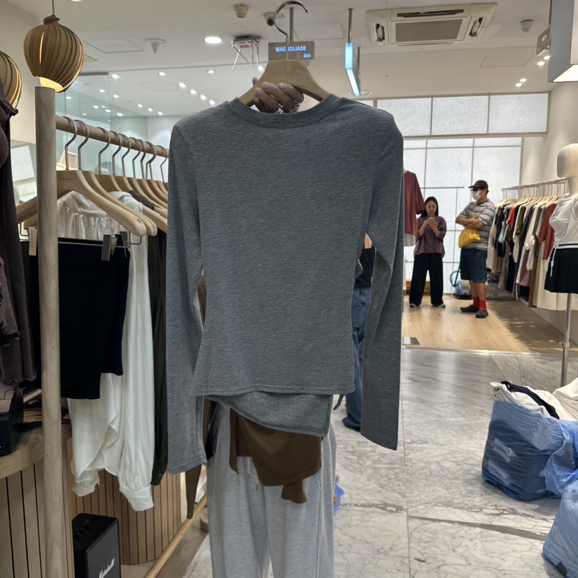 MAGNOLIA36-L東大門㊣直郵女裝新款熱賣職業推薦25秋夏長袖T恤MAGNOLIA36-L長袖T恤