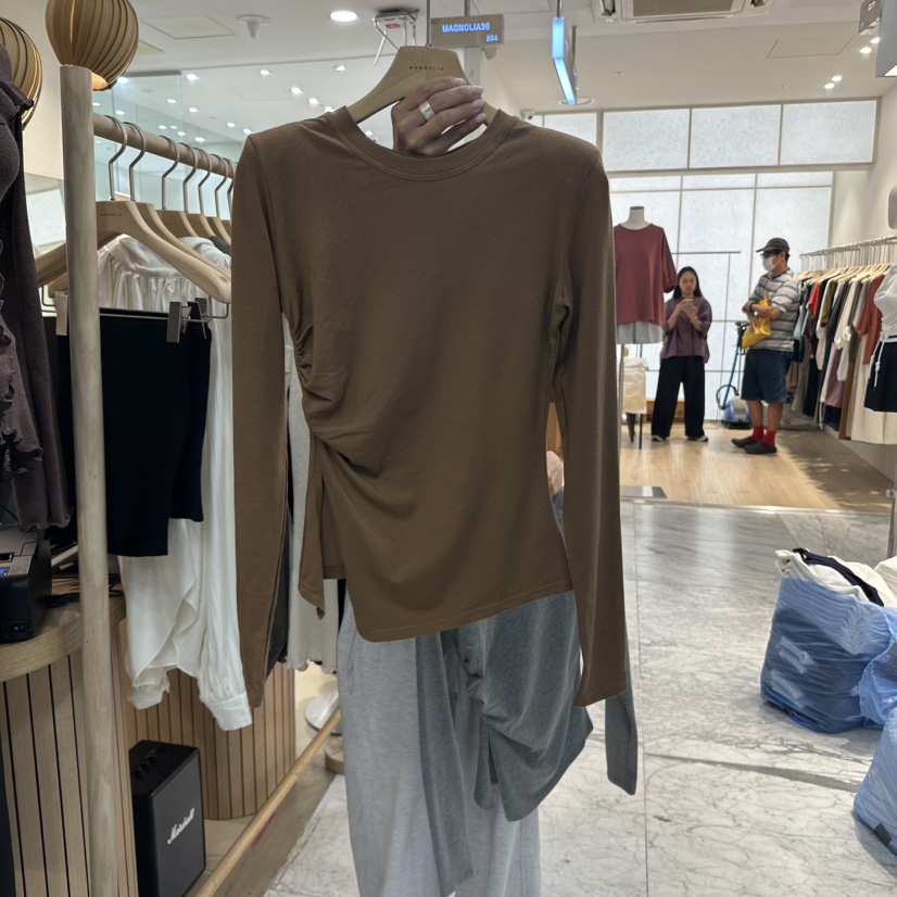 MAGNOLIA36-L東大門㊣直郵女裝新款熱賣職業推薦25秋夏長袖T恤MAGNOLIA36-L長袖T恤圖色3