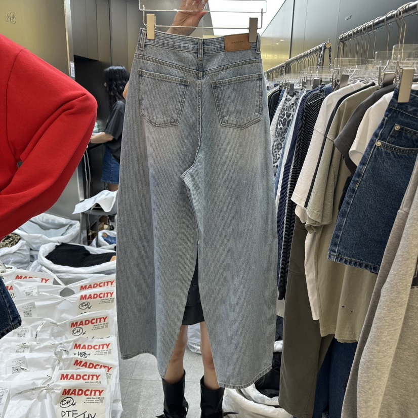 MADCITY東大門㊣代購女裝新品25春夏休閑人氣職業熱賣牛仔褲MADCITY牛仔褲