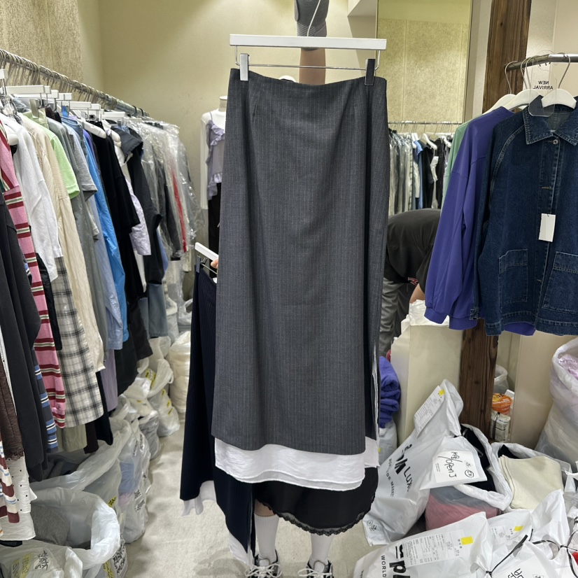 REFLAT東大門㊣代購女裝新款休閑職業熱賣真品25秋冬人氣長裙REFLAT長裙圖色1