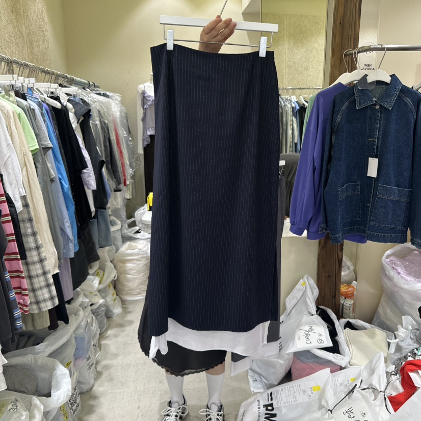 REFLAT東大門㊣代購女裝新款休閑職業熱賣真品25秋冬人氣長裙REFLAT長裙圖色2