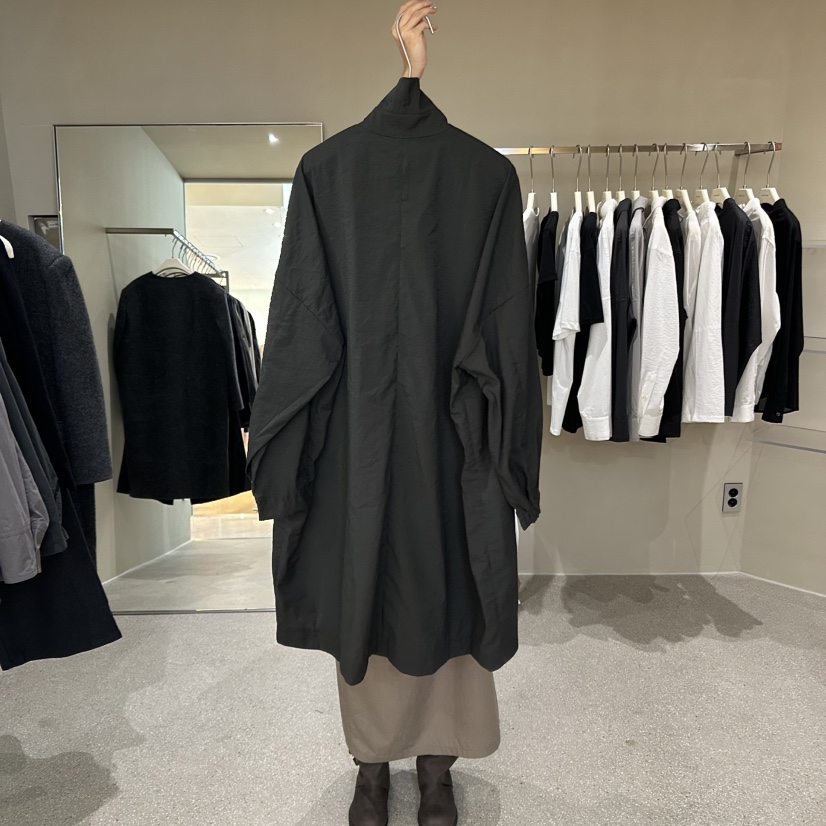ABLESTUDIO東大門㊣直郵女士新品人氣真品休閑時尚長款風衣Limed Spruce長款風衣