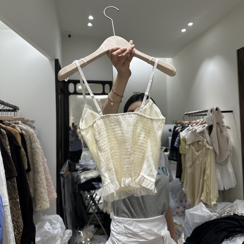 THEMORYPARK東大門㊣實拍女士新品熱賣25秋冬時尚吊帶背心緊身THE MORY PARK吊帶/背心
