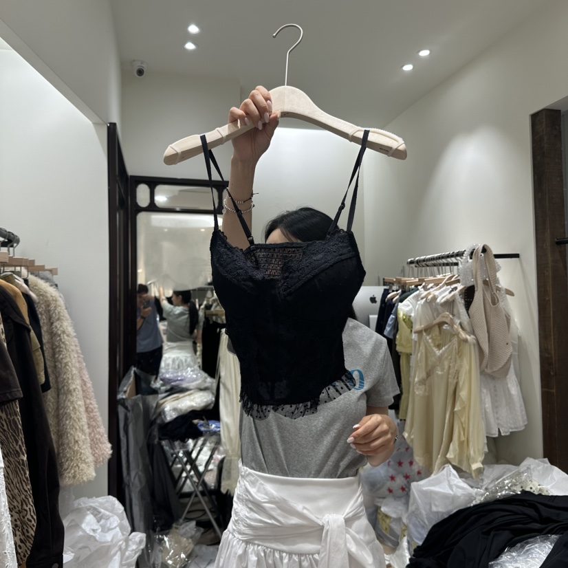 THEMORYPARK東大門㊣實拍女士新品熱賣25秋冬時尚吊帶背心緊身THE MORY PARK吊帶/背心圖色2