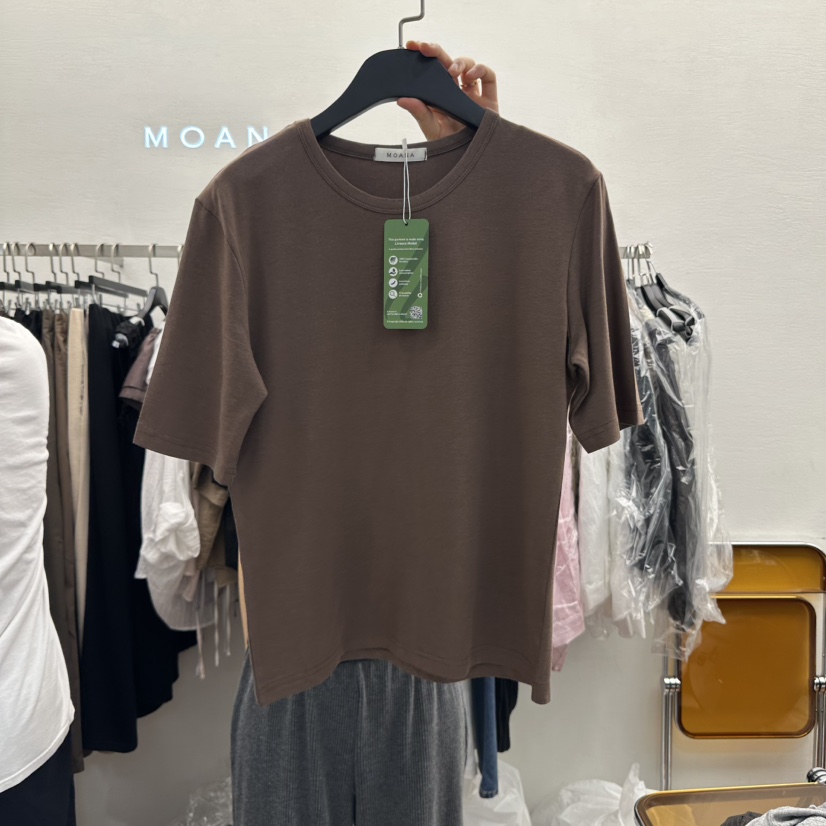 MOANA東大門㊣實拍女裝新款熱賣休閑職業真品人氣時尚25秋冬T恤MOANAT恤圖色2