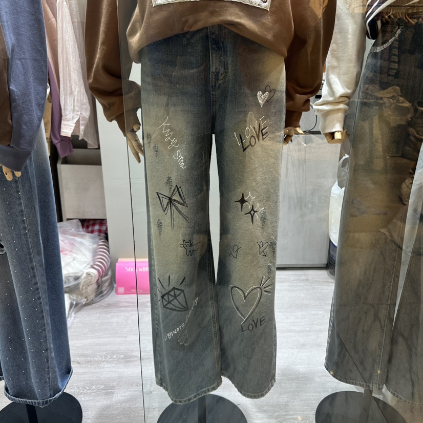 ZIPPER東大門㊣代購女士新品休閑推薦25秋冬熱賣真品牛仔褲ZIPPER牛仔褲圖色1