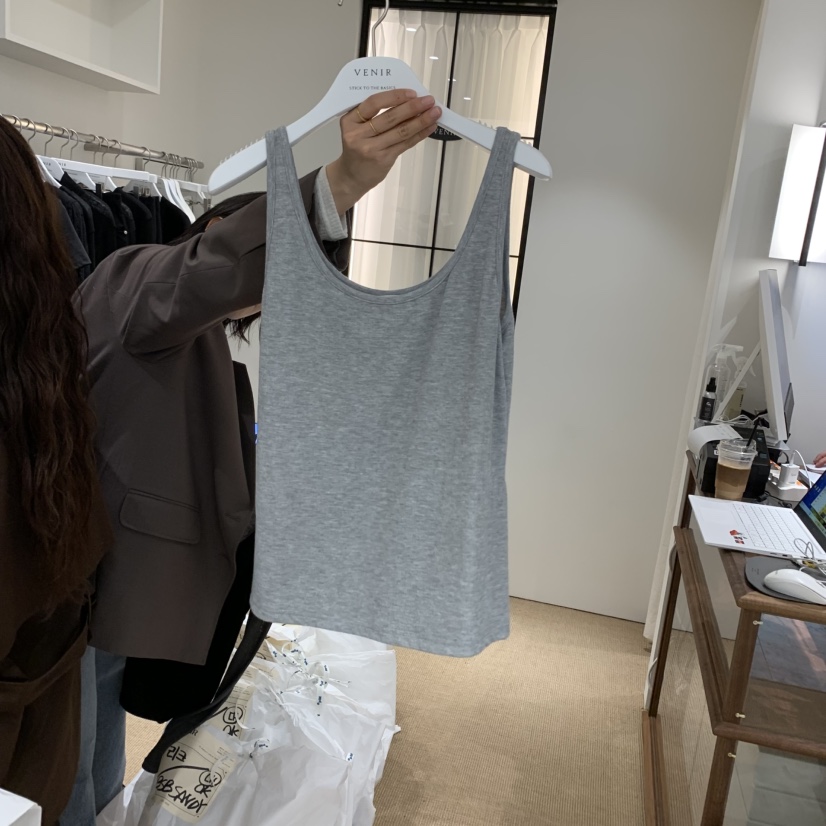 VENIR-a東大門㊣實拍女裝新品時尚推薦人氣吊帶背心不含內搭VENIR-a吊帶/背心圖色3