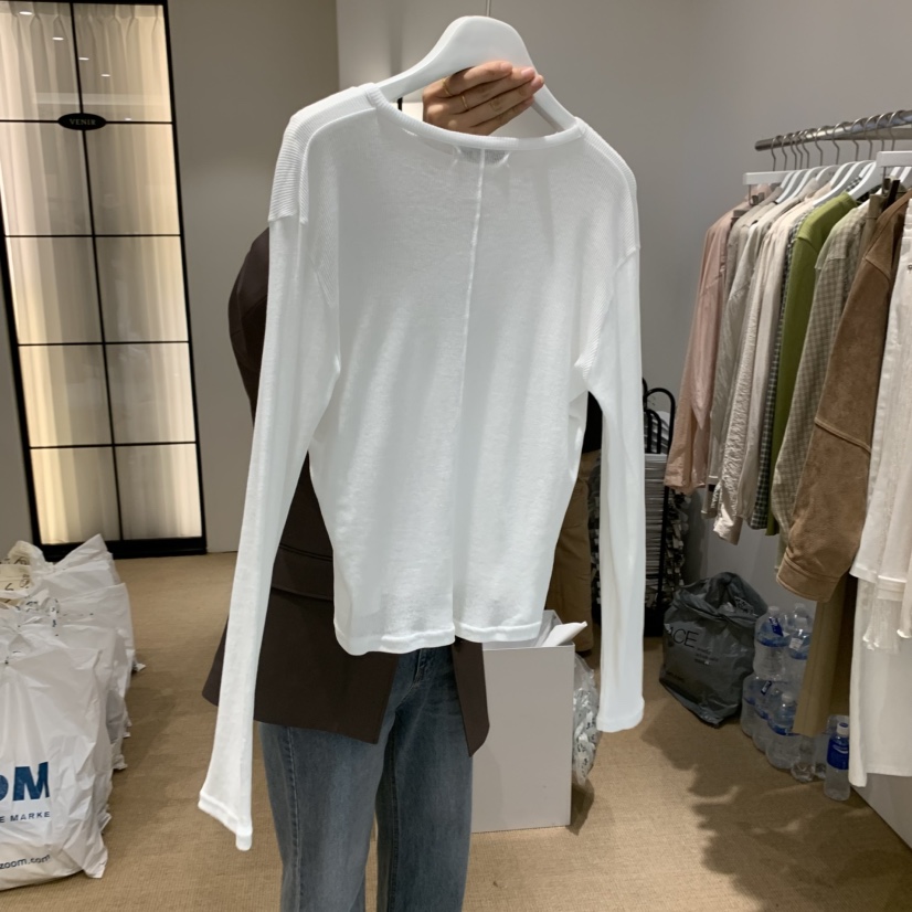 VENIR-a東大門㊣直郵女裝新品職業推薦熱賣時尚真品長袖T恤VENIR-a長袖T恤