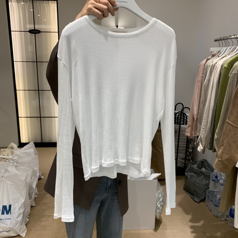 VENIR-a東大門㊣直郵女裝新品職業推薦熱賣時尚真品長袖T恤VENIR-a長袖T恤圖色1