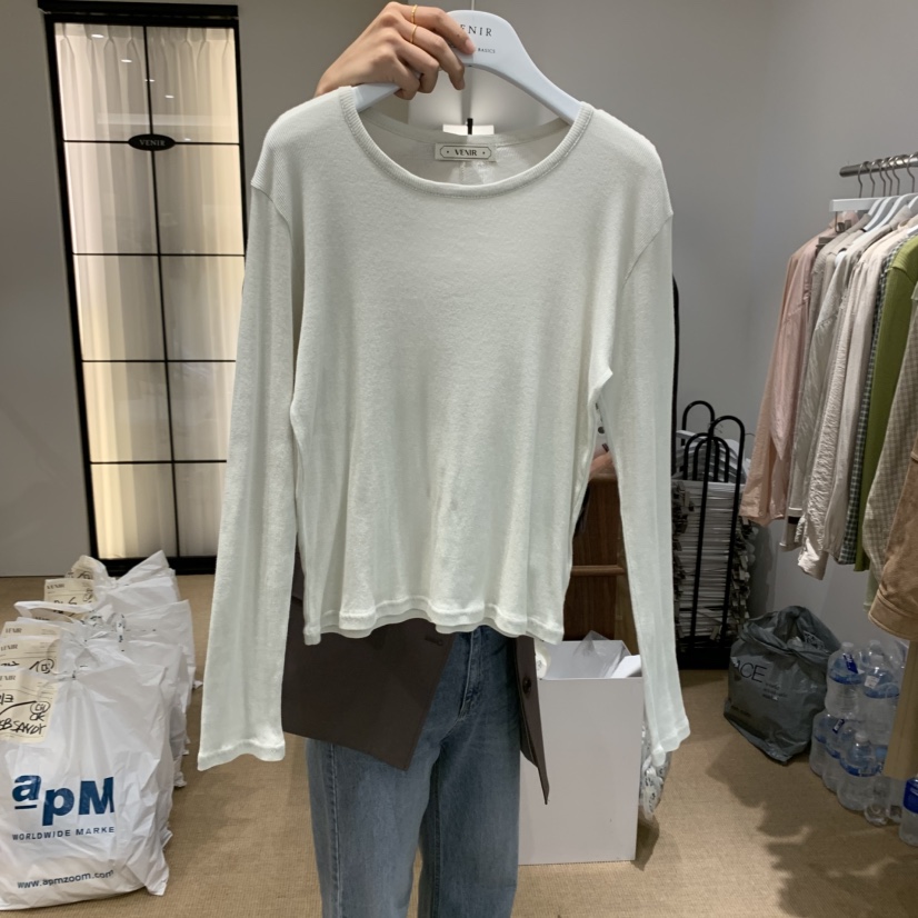 VENIR-a東大門㊣直郵女裝新品職業推薦熱賣時尚真品長袖T恤VENIR-a長袖T恤圖色2