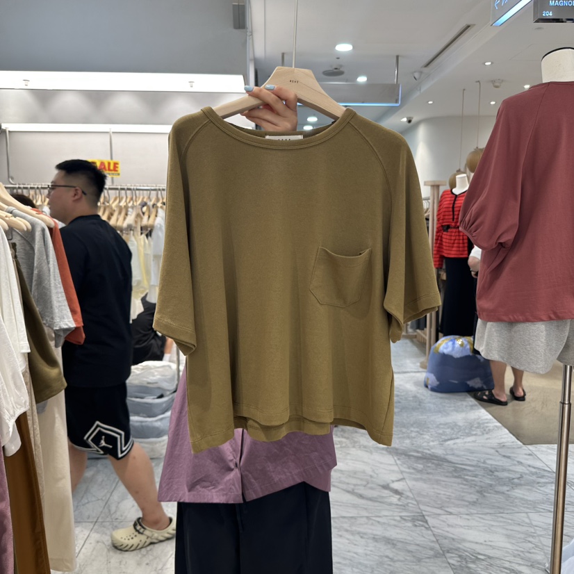 REVE-L韓國直郵㊣女裝新款時尚職業推薦熱賣25秋冬真品T恤REVE-LT恤圖色2
