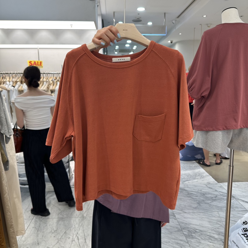 REVE-L韓國直郵㊣女裝新款時尚職業推薦熱賣25秋冬真品T恤REVE-LT恤圖色5