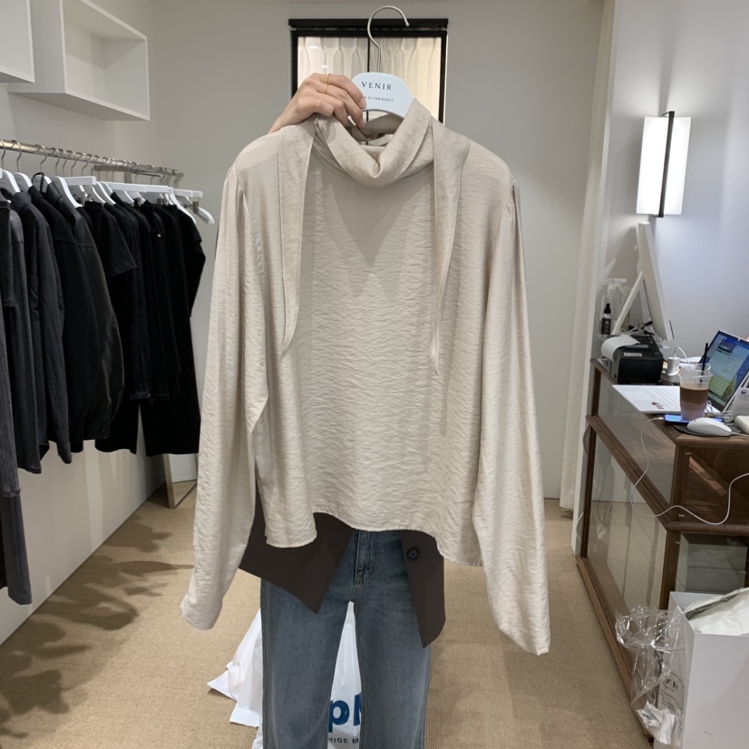 VENIR-a東大門㊣實拍女士新款25秋冬職業人氣推薦襯衫蕾絲衫VENIR-a襯衫/蕾絲衫圖色1