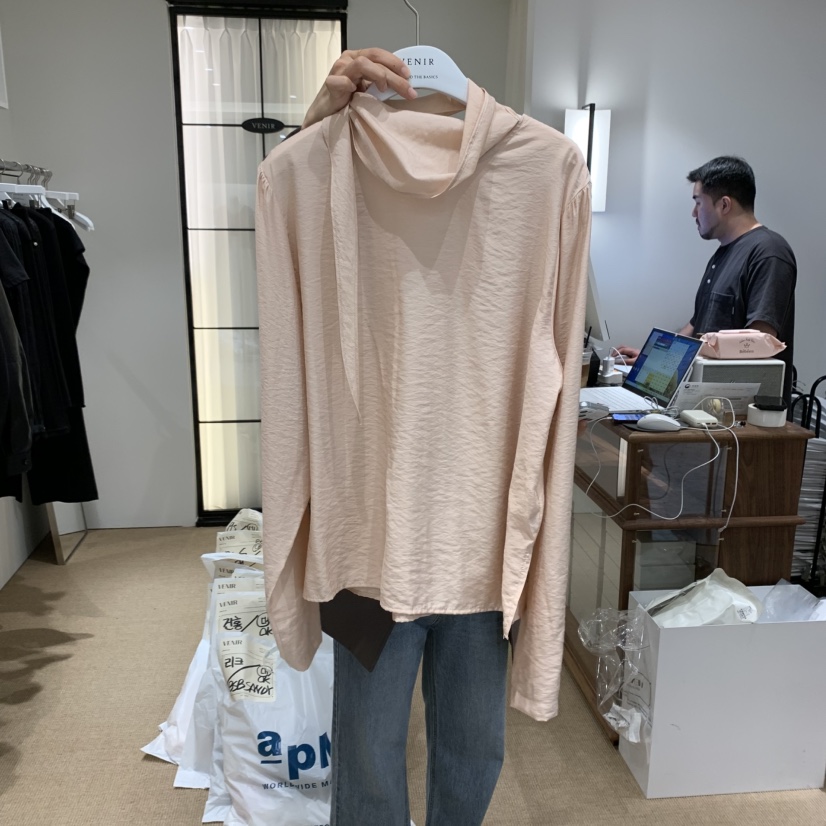 VENIR-a東大門㊣實拍女士新款25秋冬職業人氣推薦襯衫蕾絲衫VENIR-a襯衫/蕾絲衫圖色2
