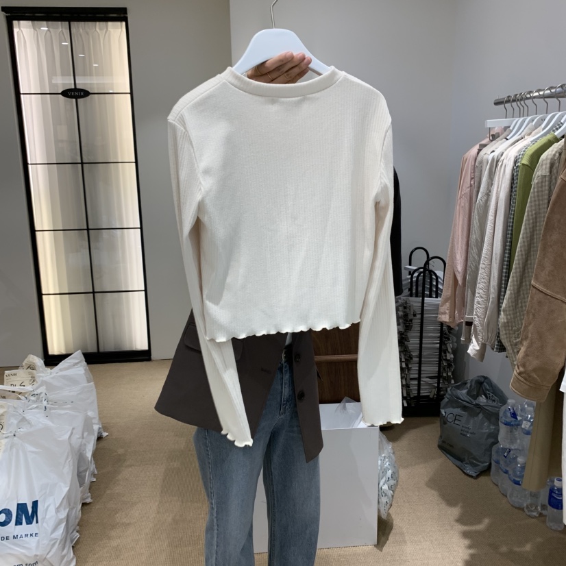 VENIR-a東大門㊣實拍女裝新品休閑熱賣25秋冬真品職業針織衫VENIR-a針織衫