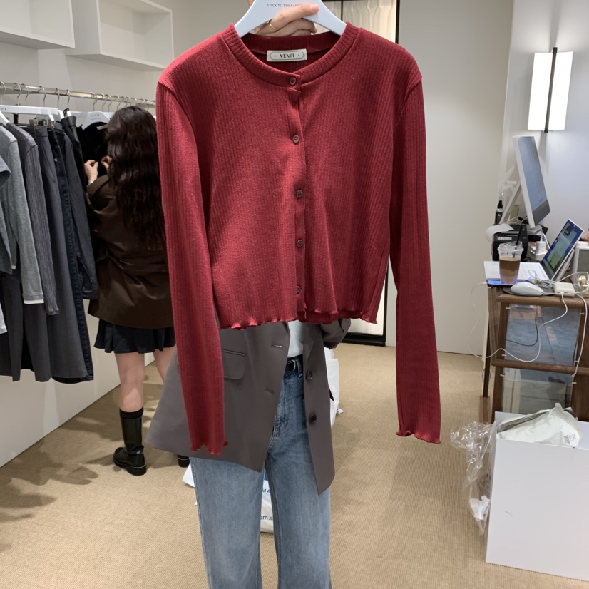 VENIR-a東大門㊣實拍女裝新品休閑熱賣25秋冬真品職業針織衫VENIR-a針織衫圖色3