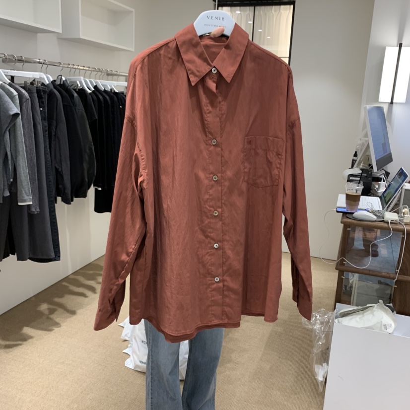 VENIR-a韓國代購㊣女士新款休閑時尚職業推薦真品襯衫蕾絲衫VENIR-a襯衫/蕾絲衫圖色4