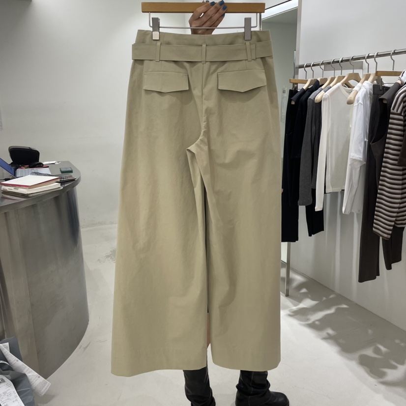 REPELLER東大門㊣代購女士新款熱賣時尚休閑褲斜紋棉布含腰帶REPELLER休閑褲
