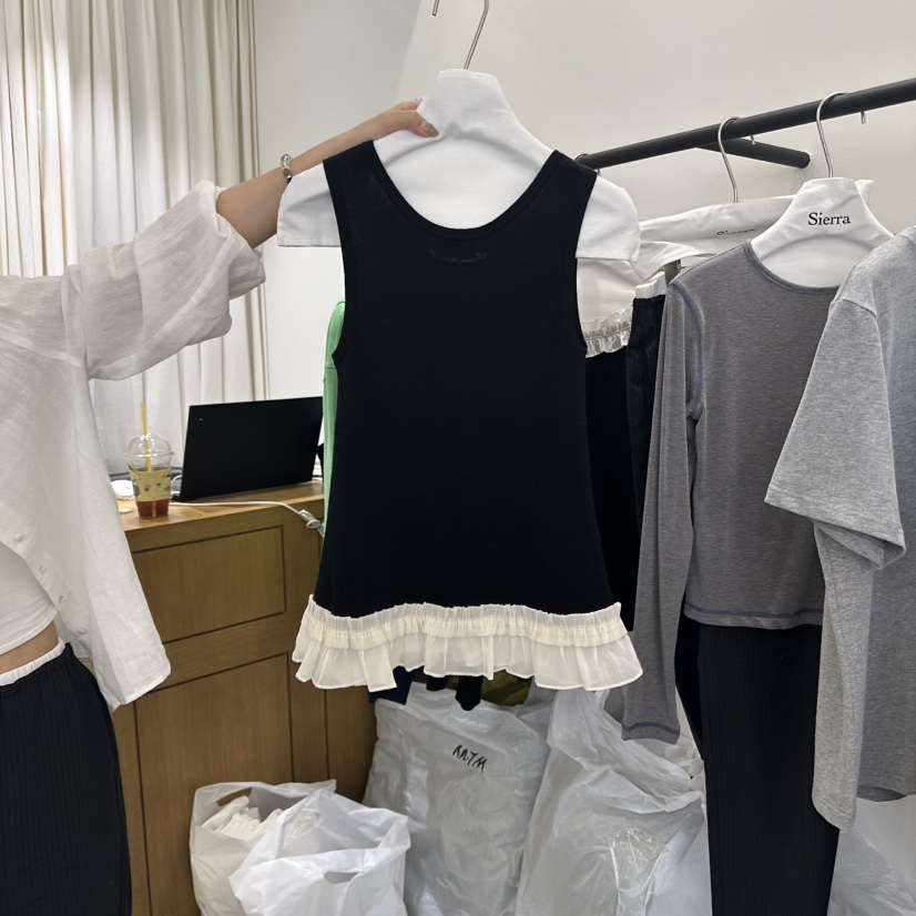 SIERRA韓國直郵㊣女裝新品推薦人氣職業25秋冬時尚吊帶背心SIERRA吊帶/背心
