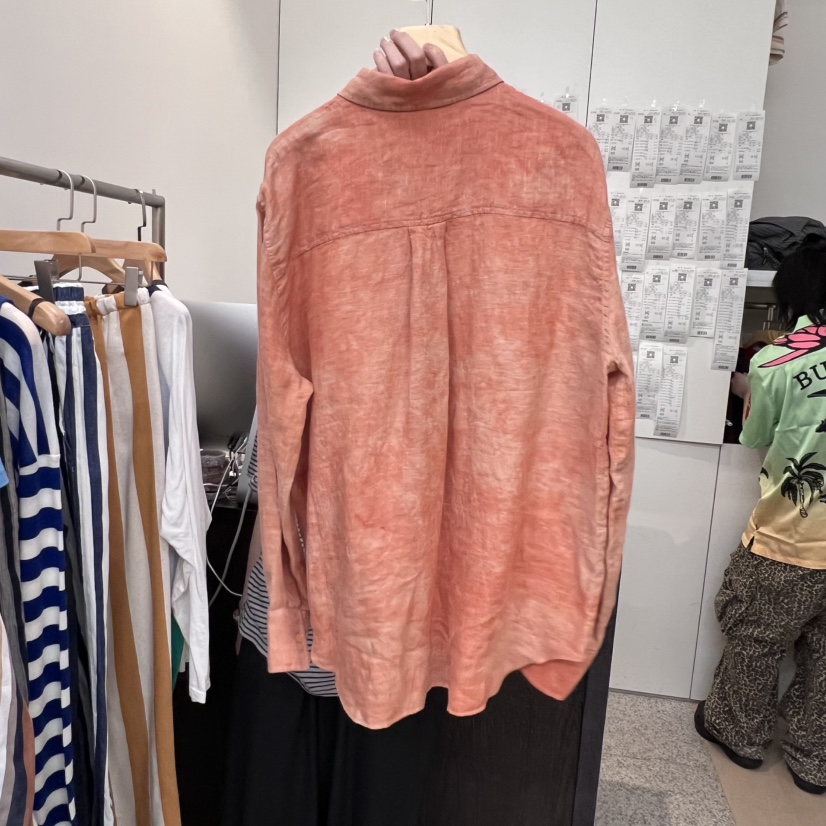 DOHWAJI東大門㊣代購女裝新品職業時尚休閑人氣襯衫蕾絲衫亞麻DOHWAJI襯衫/蕾絲衫