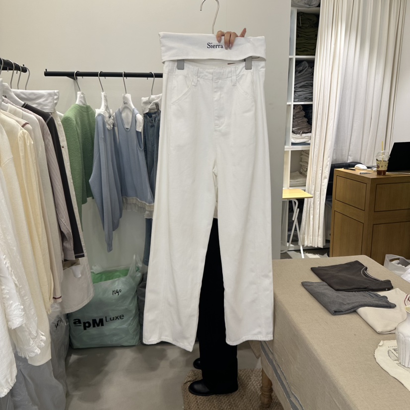 SIERRA韓國代購㊣女裝新品時尚推薦人氣職業休閑25秋夏休閑褲SIERRA休閑褲圖色1