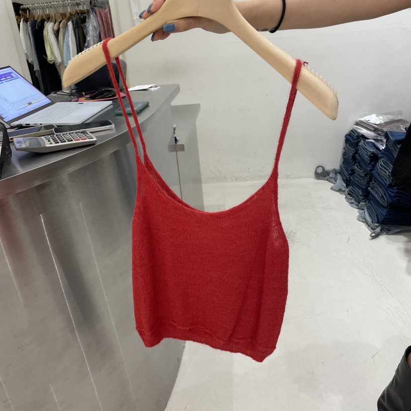 REPELLER東大門㊣實拍女裝新款休閑真品推薦25秋夏吊帶背心羊駝REPELLER吊帶/背心圖色2
