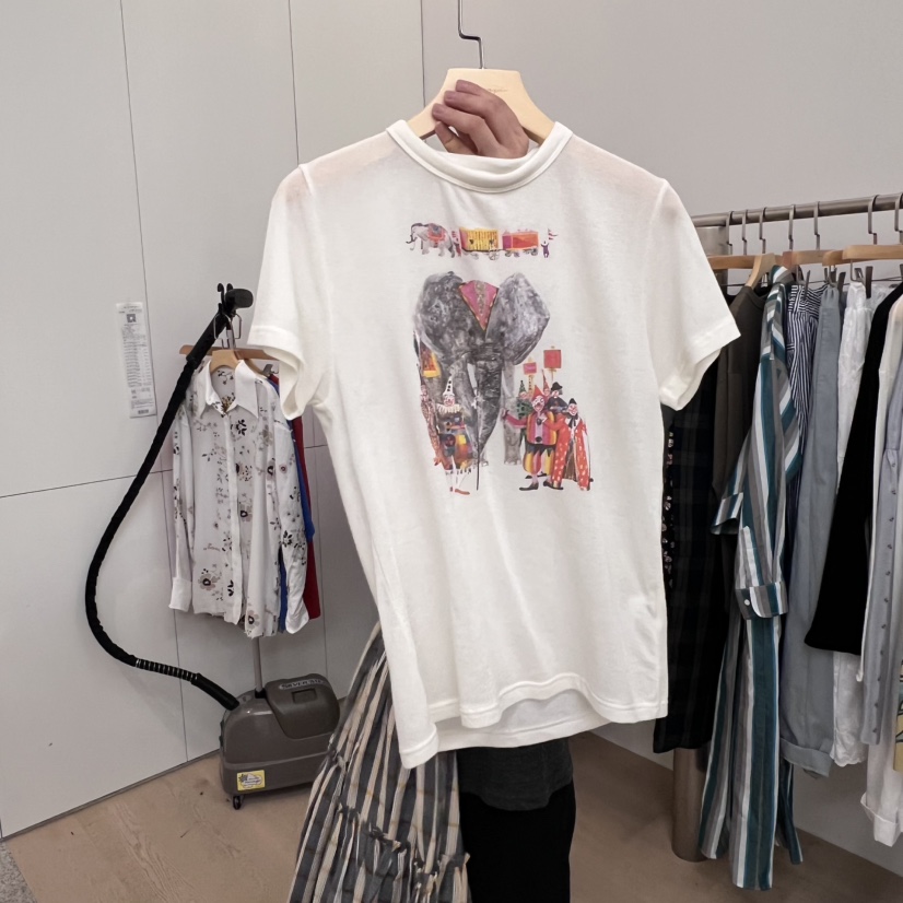 DOHWAJI韓國直郵㊣女士新品人氣真品時尚25秋夏熱賣休閑T恤DOHWAJIT恤圖色3