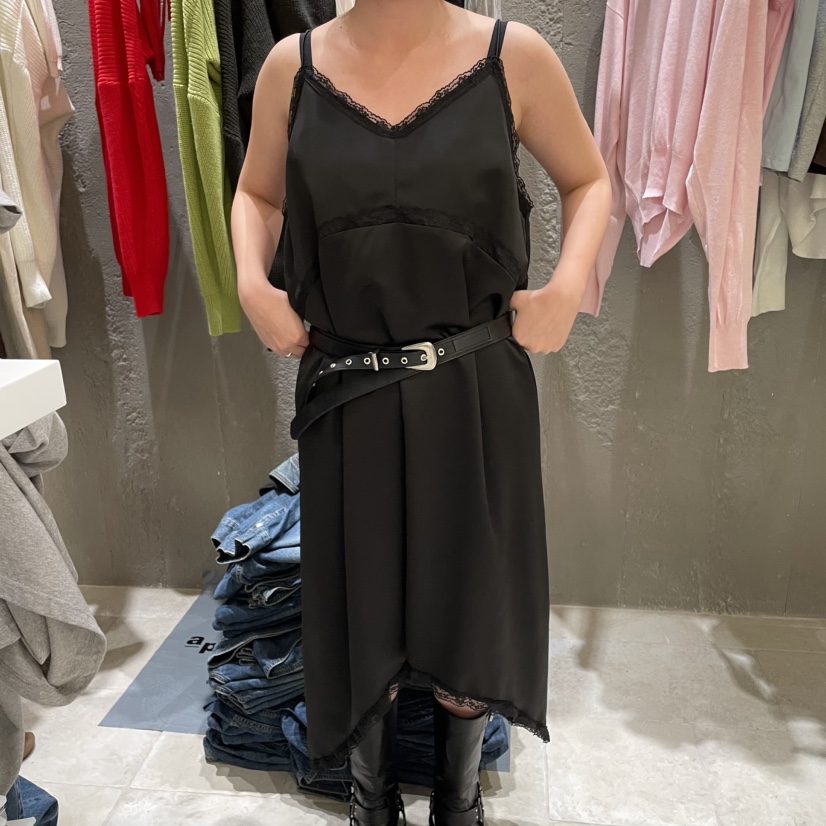 MIXXIN韓國代購㊣女裝新品休閑熱賣人氣推薦連衣裙不含腰帶MIXXIN連衣裙圖色2