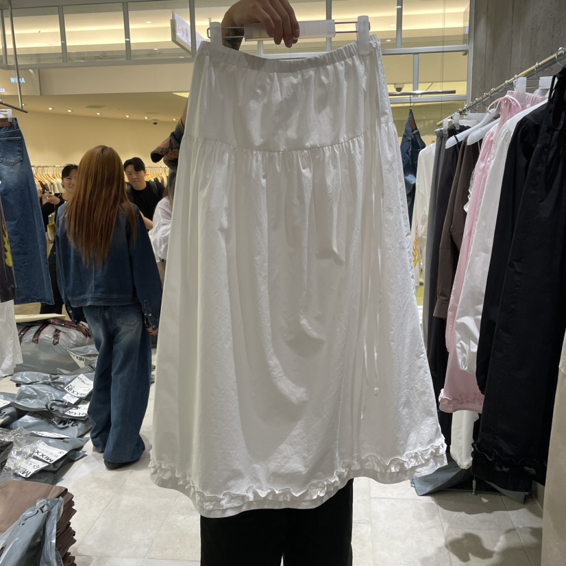 MIXXIN東大門㊣實拍女裝新品職業時尚熱賣半身裙中短裙荷葉邊MIXXIN半身裙/中短裙