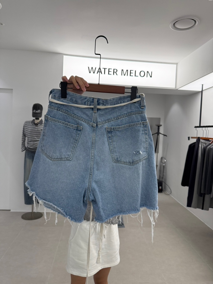 WATERMELON東大門㊣代購女士新款時尚人氣職業25秋夏短褲含腰帶de goyou短褲