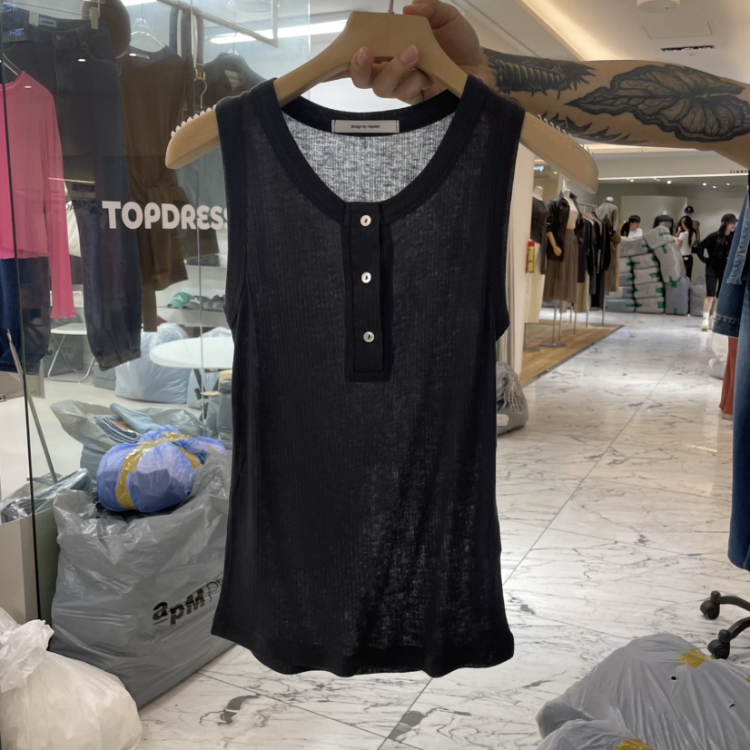 REPELLER東大門㊣實拍女裝新款25秋夏時尚職業人氣吊帶背心REPELLER吊帶/背心圖色3